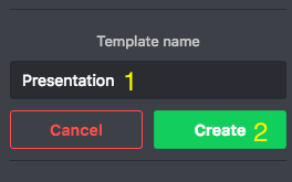 Create template